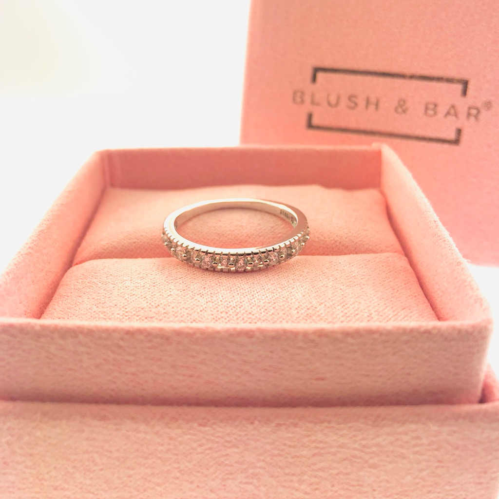 Women’s Blush & Bar Sterling Silver Joyce Layered Stacker Ring